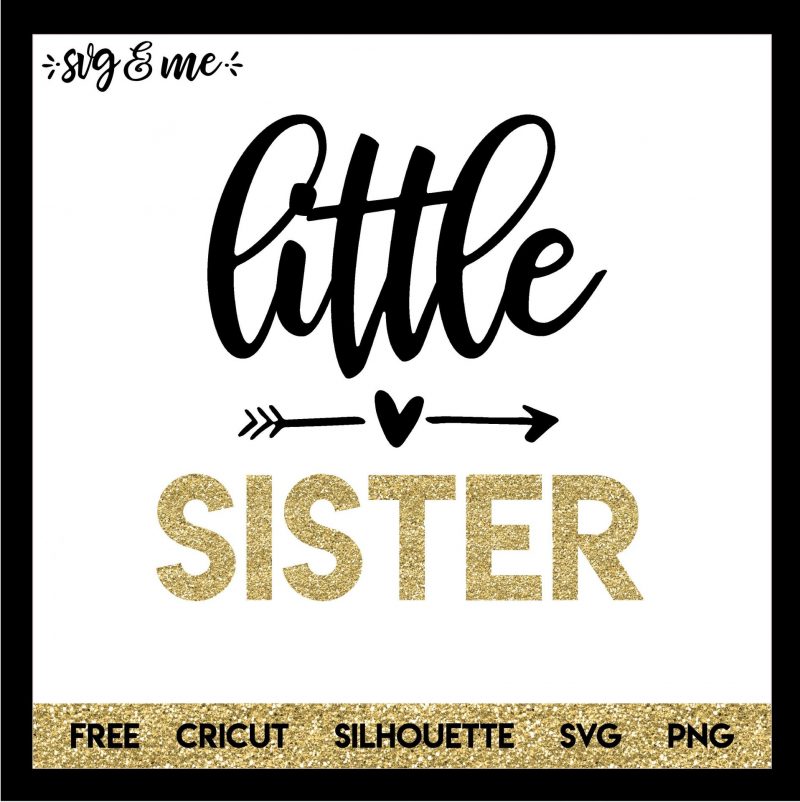 Free SVG Little Sister