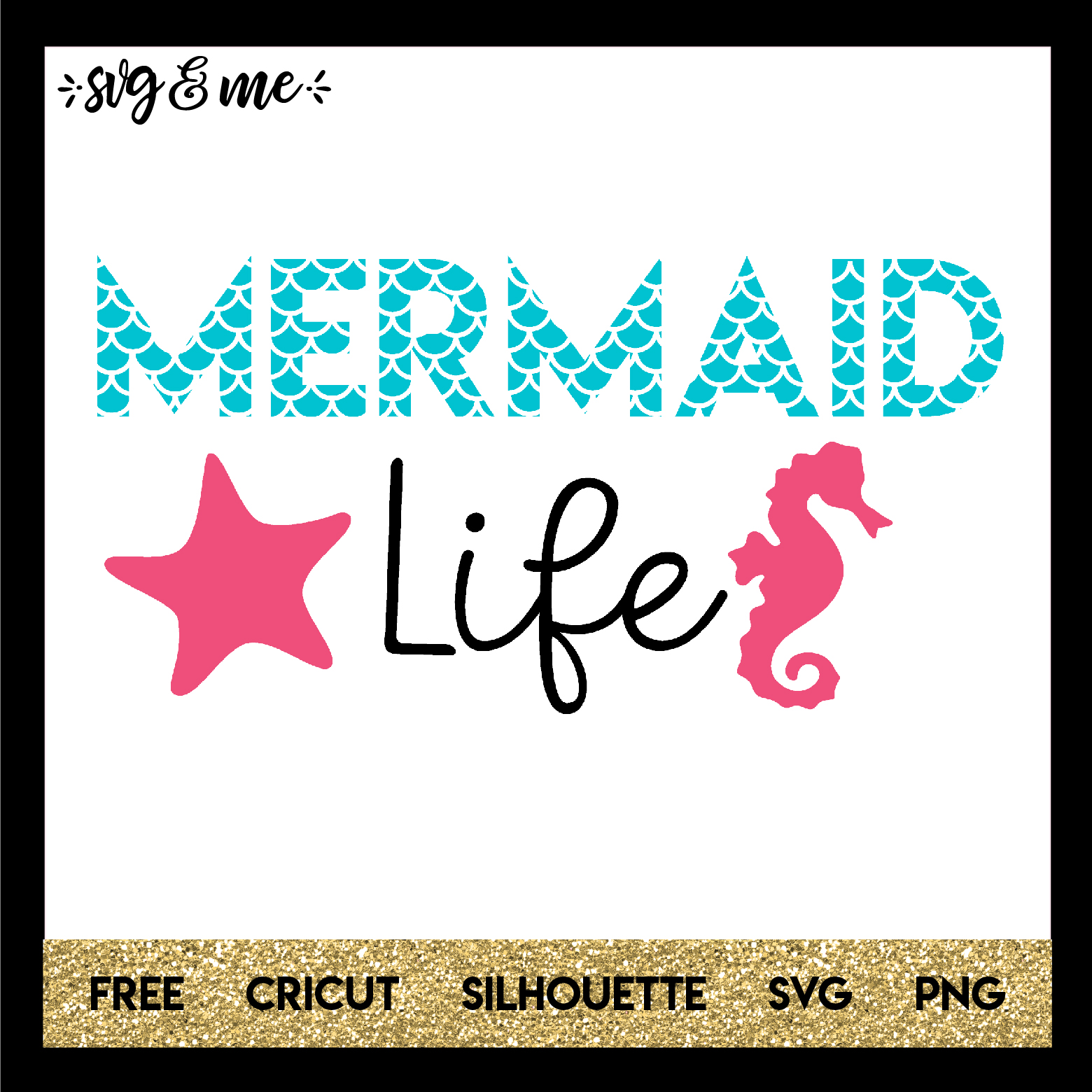 Download Mermaid Life with Scales - SVG & Me