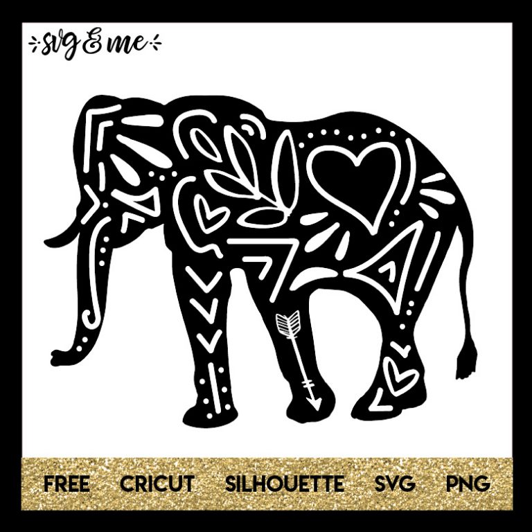 Doodle Elephant - SVG & Me