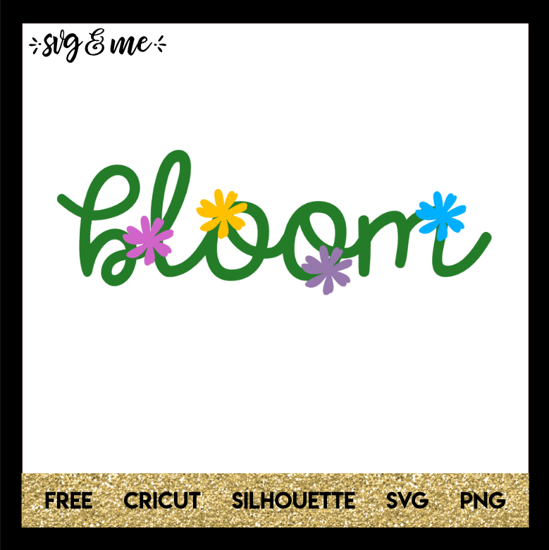 FREE SVG CUT FILE for Cricut and Silhouette DIY Projects - Bloom Flower SVG