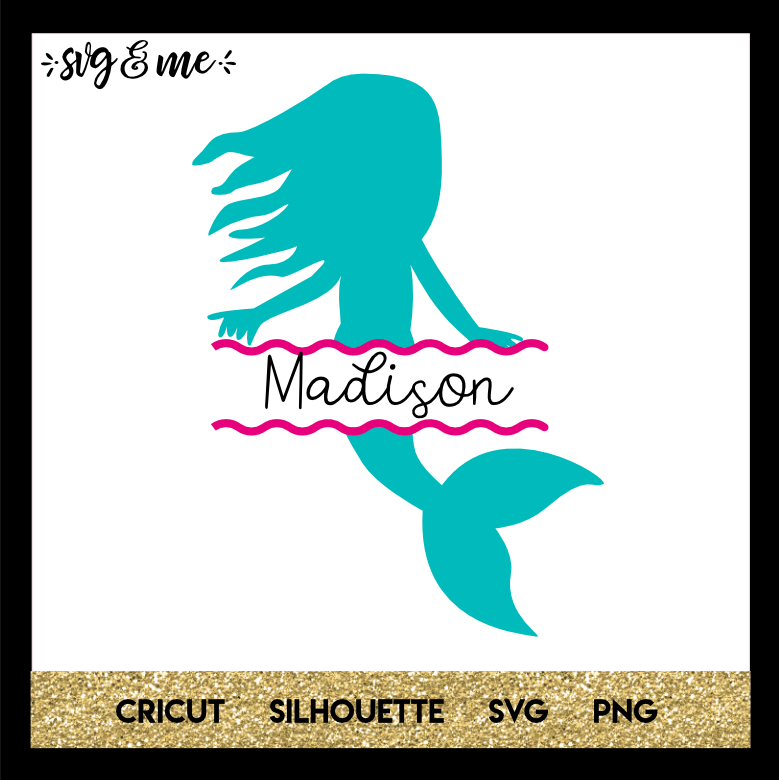 FREE SVG CUT FILE for Cricut, Silhouette and more - Mermaid Name SVG
