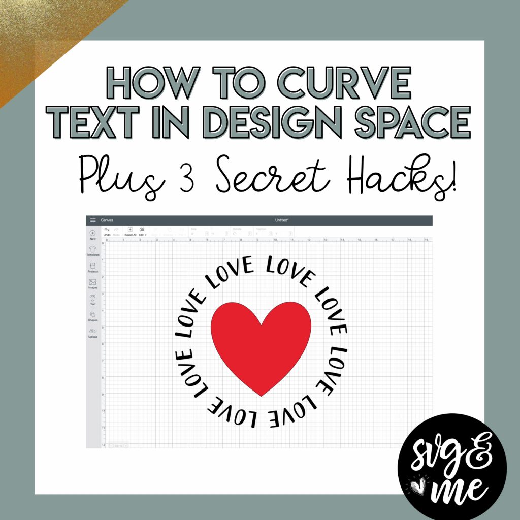 Text In Arch Shape BRAND NEW: 3 Curved Text Secret Hacks for Design Space - SVG & Me