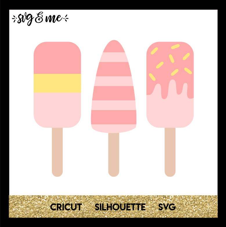 FREE SVG CUT FILE for Cricut, Silhouette and more - Summer Popsicles SVG